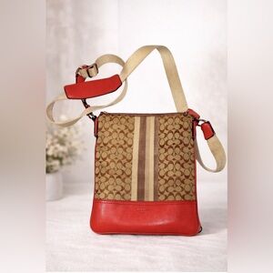 Coach File crossbody messenger bag in fire engine red